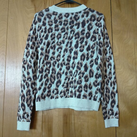 A New Day Women's XS Animal Print Long Sleeve Crewneck Pullover Sweater - Picture 4 of 4